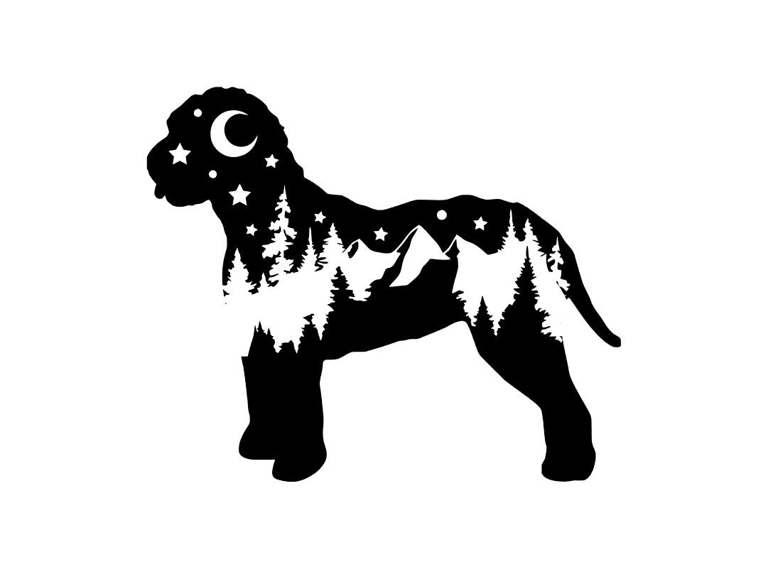 Lagotto Romagnolo decal, Lagotto Romagnolo nature bumper sticker, dog mom, dog sticker, permanent decal/bumper sticker, Lago decal, PNW