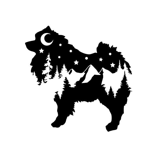 Adventure Keeshond decal, Keeshond nature bumper sticker, dog sticker, permanent decal/bumper sticker, Keeshond decal, PNW